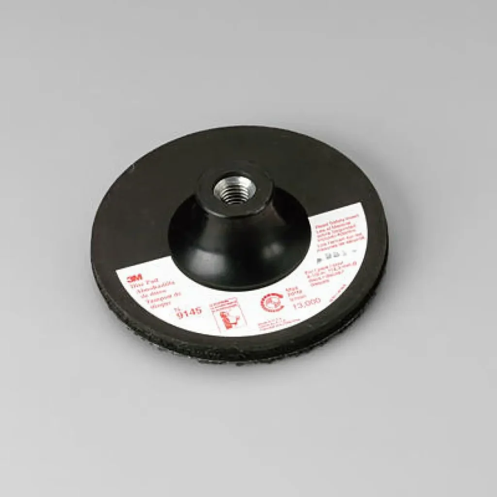 3M™ Disco Base Hook & Loop 9145, M14-20 4.5”, 10 Bases/Caja