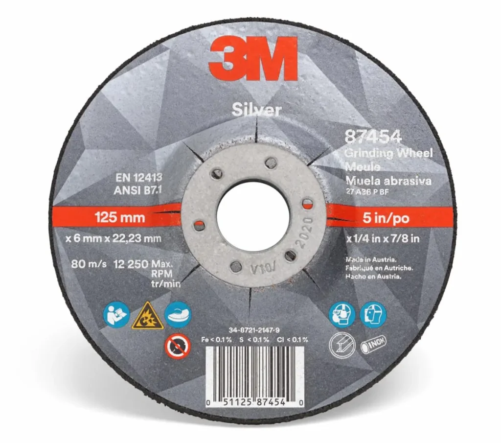 Disco de Desbaste con Centro Deprimido 3M™ Silver