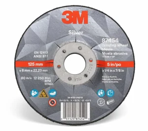 Disco de Desbaste con Centro Deprimido 3M Silver