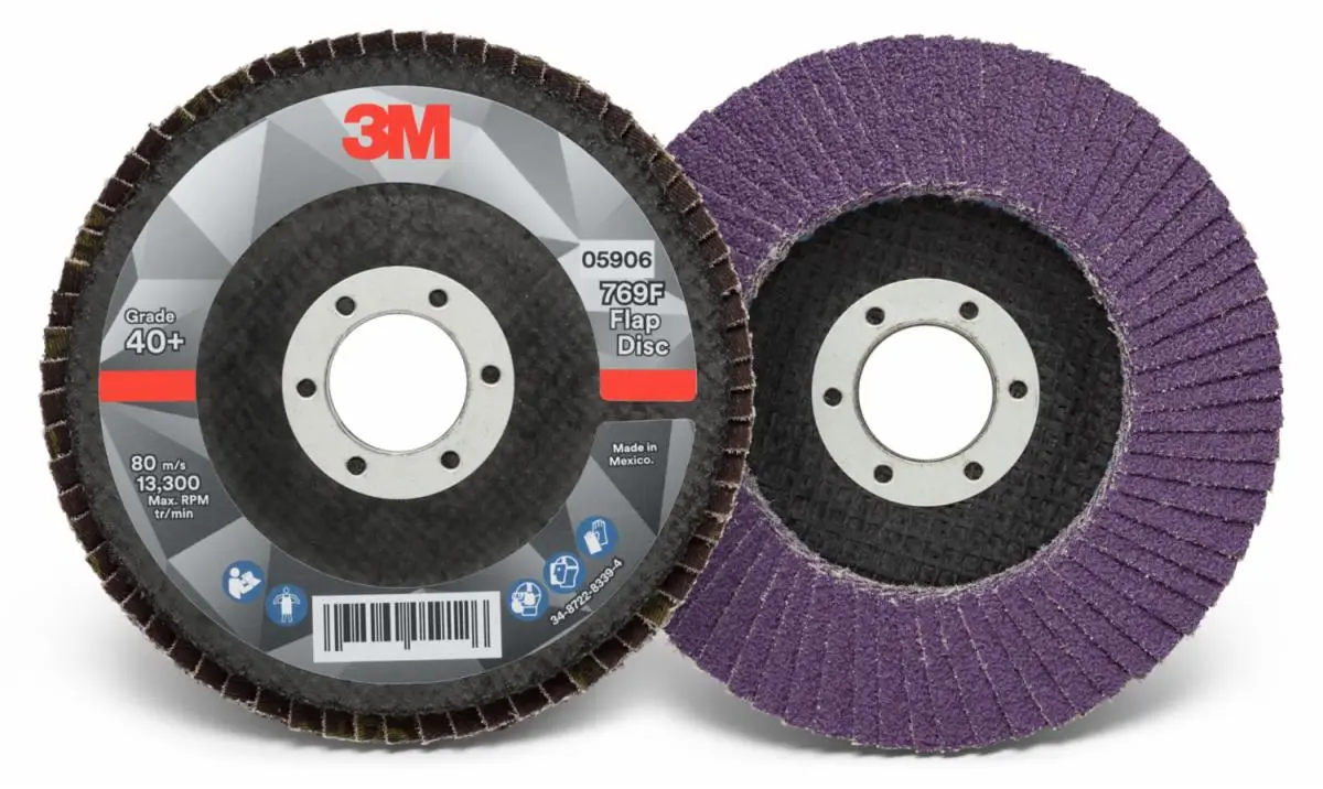 Disco de Lámina 3M 769F, 40+, T29, 4-1/2 in x 7/8 in (114.3 mm x 22.225 mm), 10 ud./caja