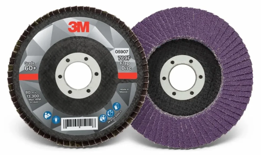 Disco de Lámina 3M™ 769F, 60+, T29, 4-1/2 in x 7/8 in (114.3 mm x 22.225 mm), 10 ud./caja