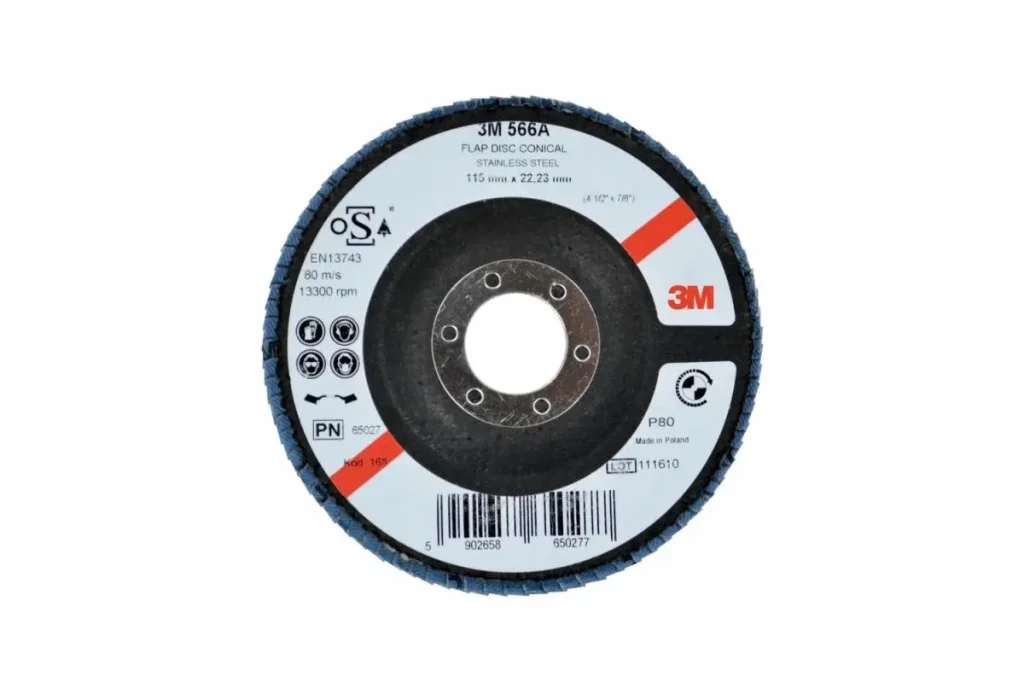 3M™ Disco Traslapado 566A, 4.5” G40 Cónico T29, 10 Discos/Caja