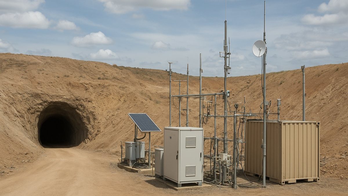 Imagen referencial generada mediante IA de una operación minera en Estados Unidos relacionada con Mine of the Future