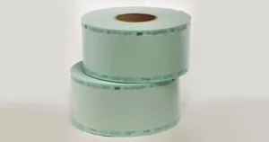 Empaques de Esterilización 3M Comply, Sin Fuelle, 75 mm x 200 m, 4/Caja