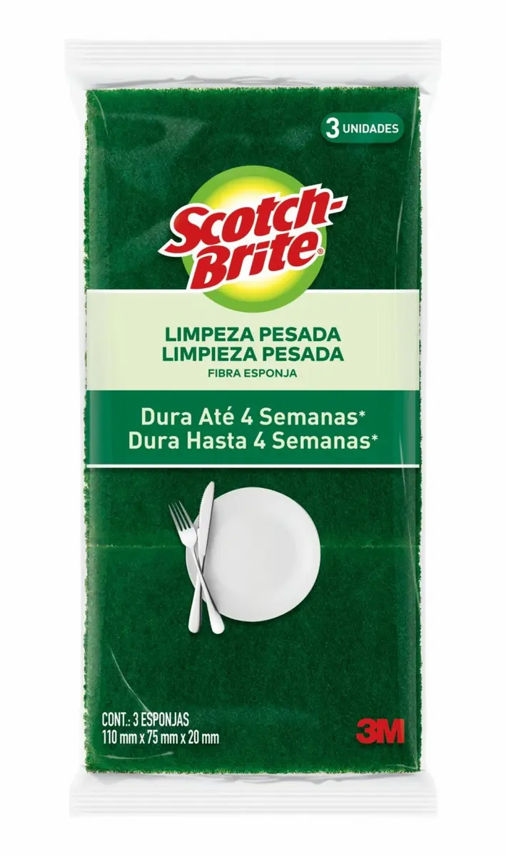 Esponja clásica Scotch-Brite 3 piezas