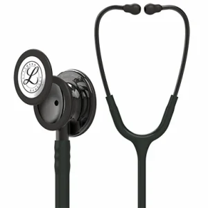 Estetoscopio 3M Littmann Classic III, Acabado Brumoso, con tubo de color Negro, 69 cm, modelo 5811