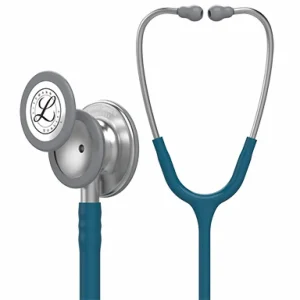 Estetoscopio 3M Littmann Classic III, Acabado Standard, con tubo de color Azul Caribe, 69 cm, modelo 5623