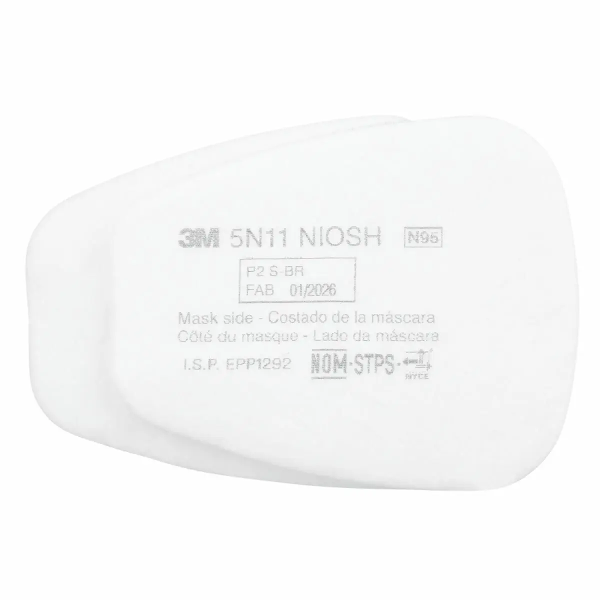 Filtro para Partículas 3M 5N11 , N95, Protección Respiratoria, 100 Unidades/Caja