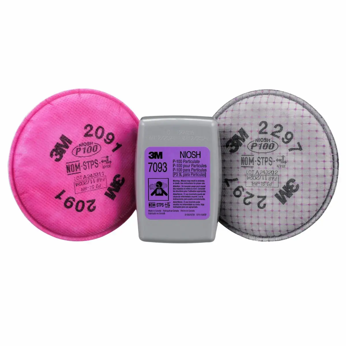 Filtros de partículas tipo bayoneta 3M