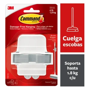 Gancho Sujetaescobas Command, Grande, 1 gancho/paquete