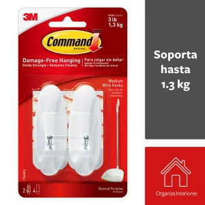 Ganchos Command con Punta Metálica, Medianos