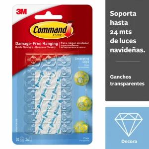Ganchos Decorativos Command, Transparentes