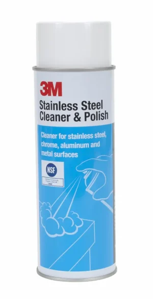 Limpiador y Pulidor de Acero Inoxidable 3M Aerosol, 595 g, 12 por Caja