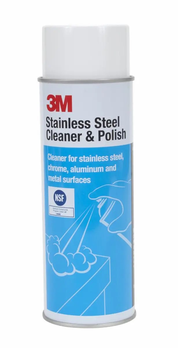 Limpiador y Pulidor de Acero Inoxidable 3M Aerosol, 595 g, 12 por Caja