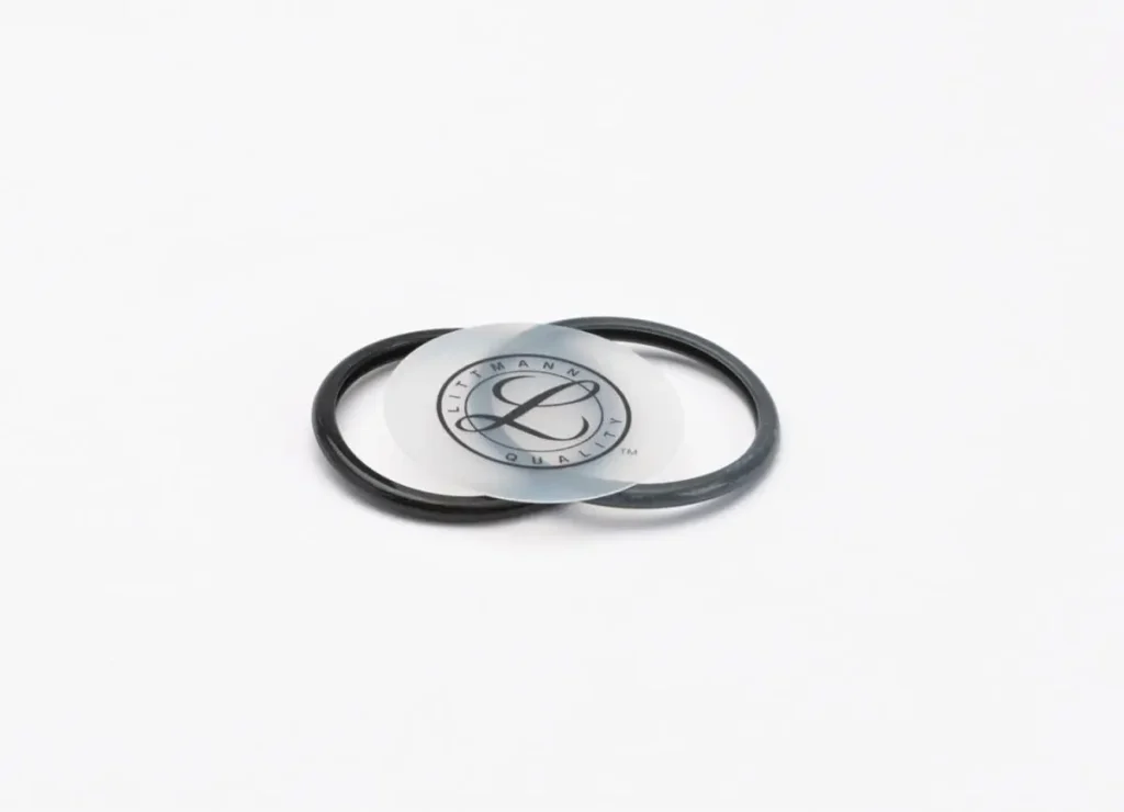 3M™ Littmann® 40012 Kit de Piezas de Repuesto para Fonendoscopios Classic II Pediátrico, Aro Negro, Aro Gris, Diafragma