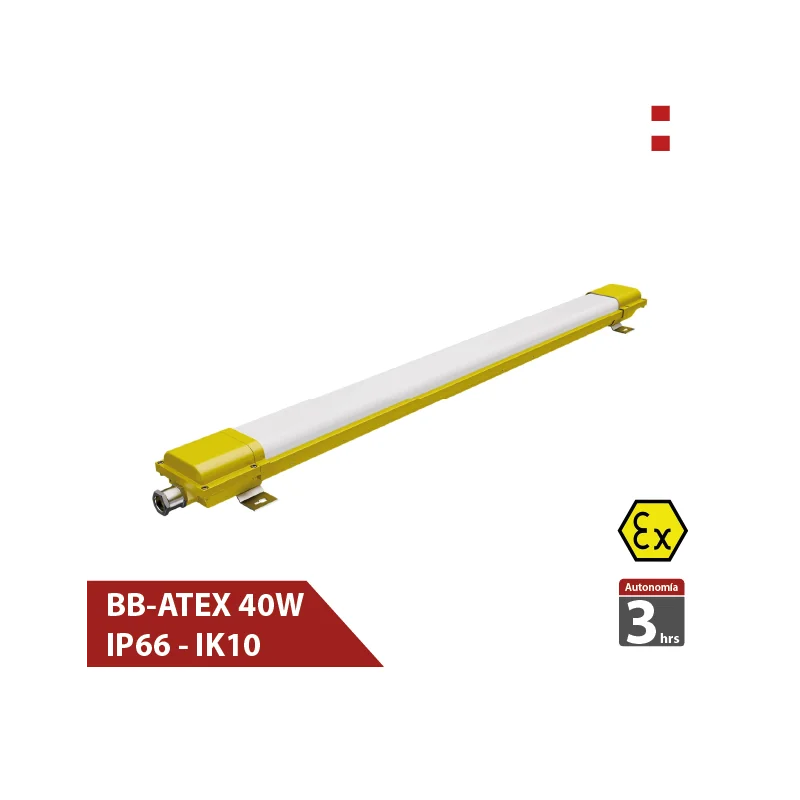 Luminaria ATEX 40W IP66–IK10