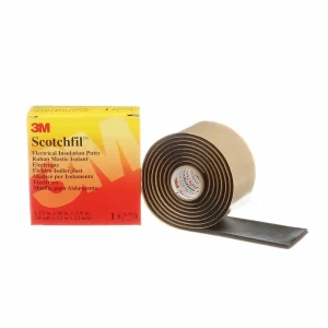 Masilla para Aislamiento Eléctrico 3M Scotchfil, 8 mm x 1.5 m, Negra