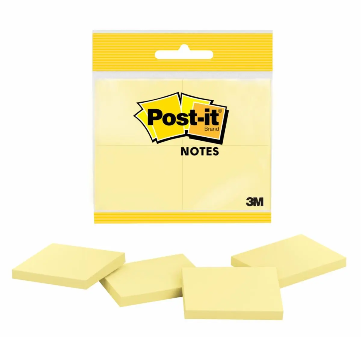 3M Nota Adhesivas Post-it 653, Amarillas, 3,8 x 5 cms, 200 hojas
