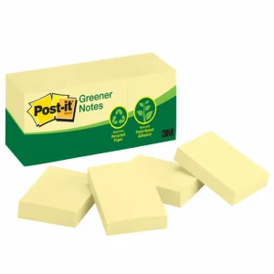 Notas Post-it, Amarillo, 653 RP, 38 mm x 51 mm, 12 Blocs