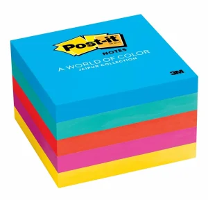 Notas Post-it, Cubo, Colección Jaipur, 76 mm x 76 mm, 500 Hojas