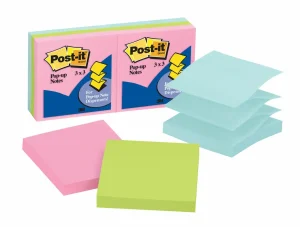 Notas Post-it, Pop-up, Color Pastel, 6 Blocs/ Paquete