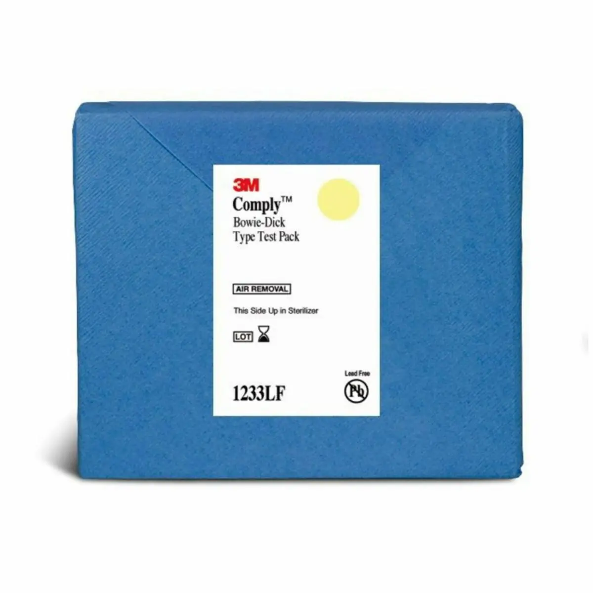 Paquete de Pruebas 3M Comply Bowie-Dick 1233LF, 13 cm x 11 cm x 2 cm, 30/Caja