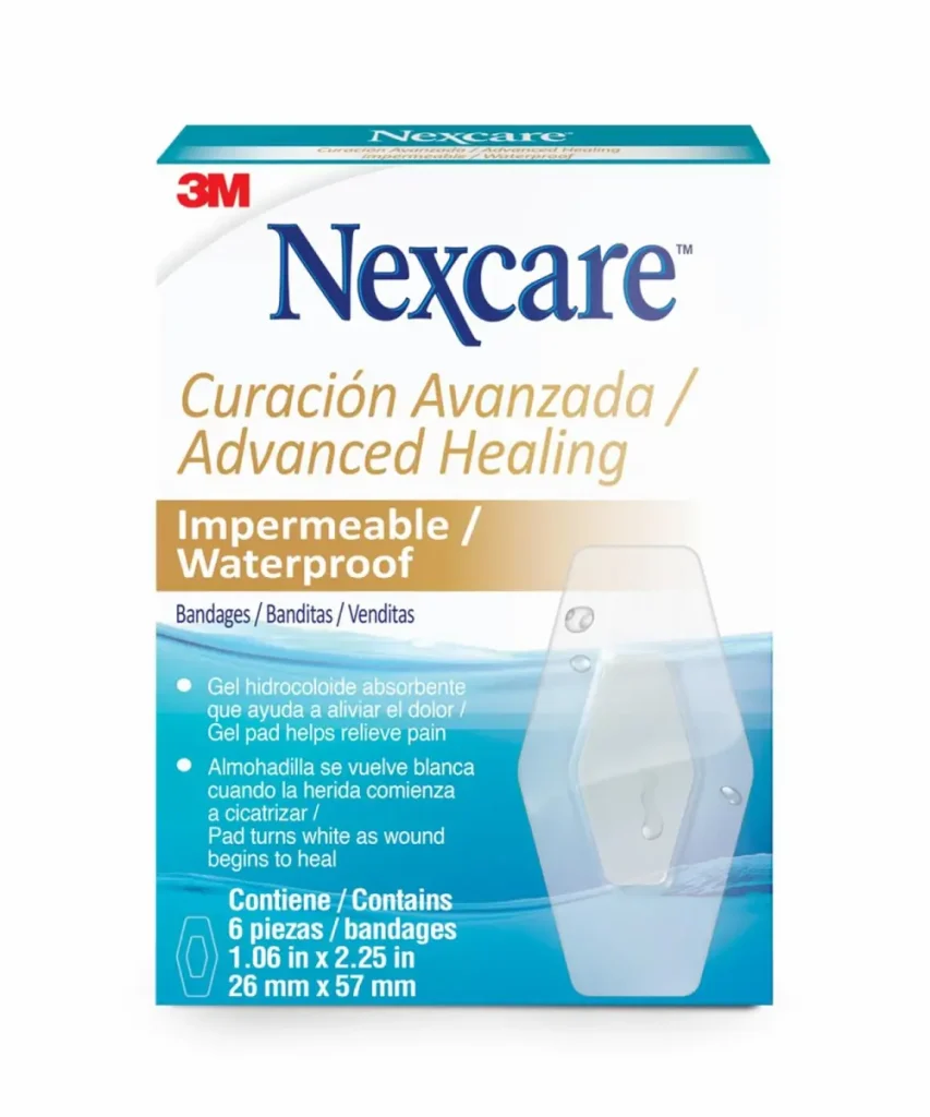 Parche Nexcare™ Impermable, Curación Avanzada, 10/Caja
