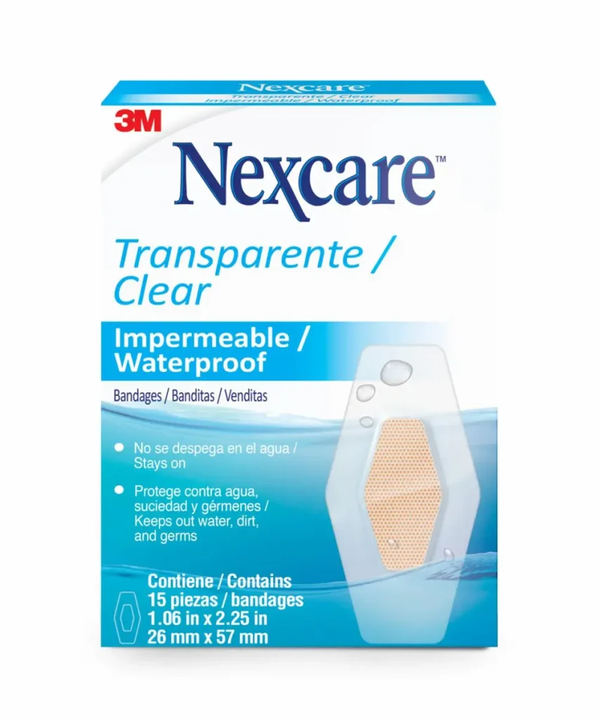 Parche Nexcare™ Impermable, Transparente, 15/Caja