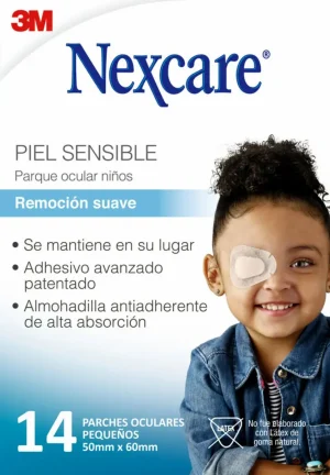 Parche Ocular Nexcare, Remoción Suave, Niños, 14 Unidades