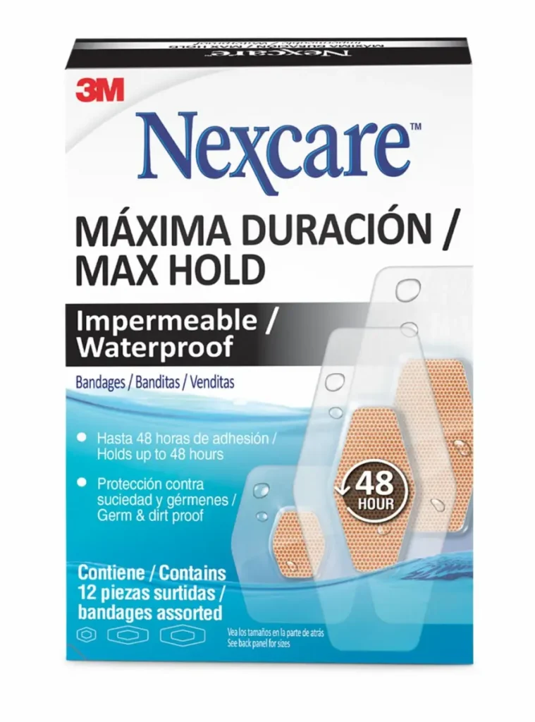 Parches Impermeables Nexcare™ Máxima Duración, Transparente, 15/Caja