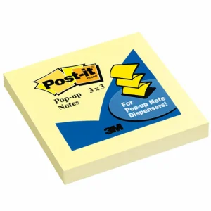 Post-it Pop-Up Notas Adhesivas R330, color amarillo 7,6 x 7,6 cms, 100 hojas