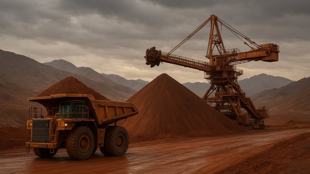 Producción de cobre julio 2026 cae 9,4% en Chile, según el INE
