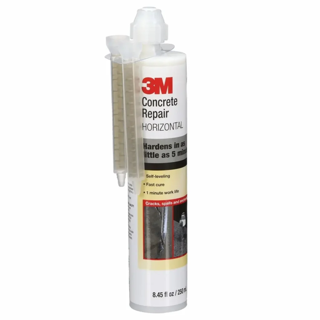 Reparador de Concreto con Autonivelación 3M™, Color Gris, Dos Boquillas Mezcladoras, Cartucho de 248 mL, 6 por Caja