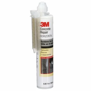 Reparador de Concreto con Autonivelación 3M, Color Gris, Dos Boquillas Mezcladoras, Cartucho de 248 mL, 6 por Caja