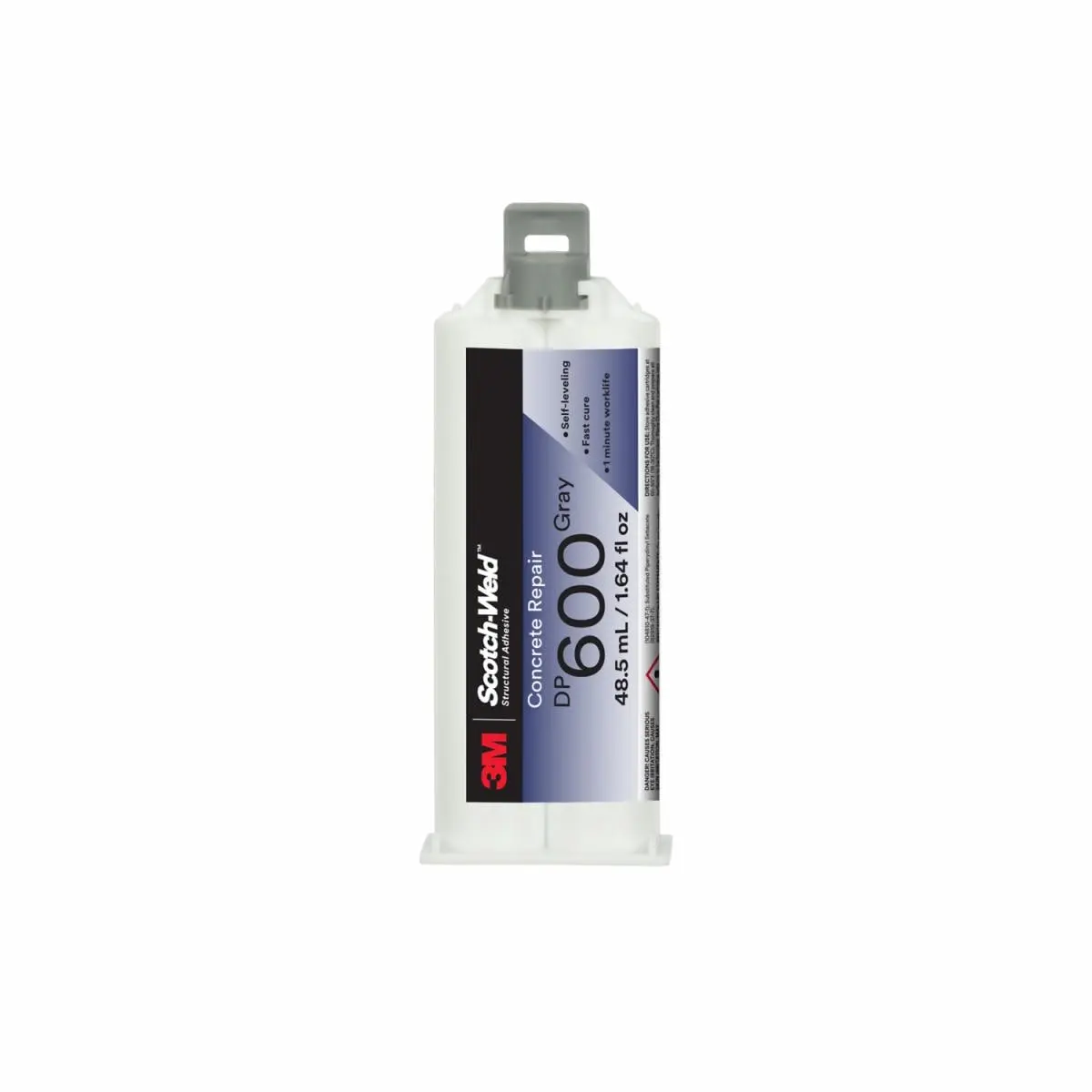 Reparador de Concreto 3M Scotch-Weld DP600, Gris, 48.5mL Duo-Pak, 12 por Caja