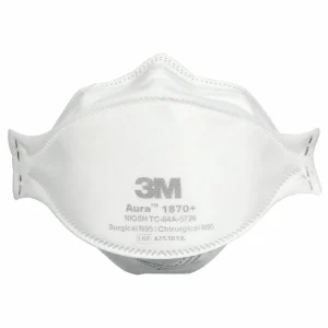Respirador de Asistencia Médica para Partículas y Mascarilla Quirúrgica 3M Aura 1870+, N95, 240/Caja