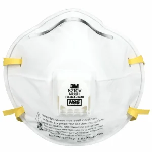 Respirador para Partículas 3M 8210V, N95, con Válvula, 80/Caja