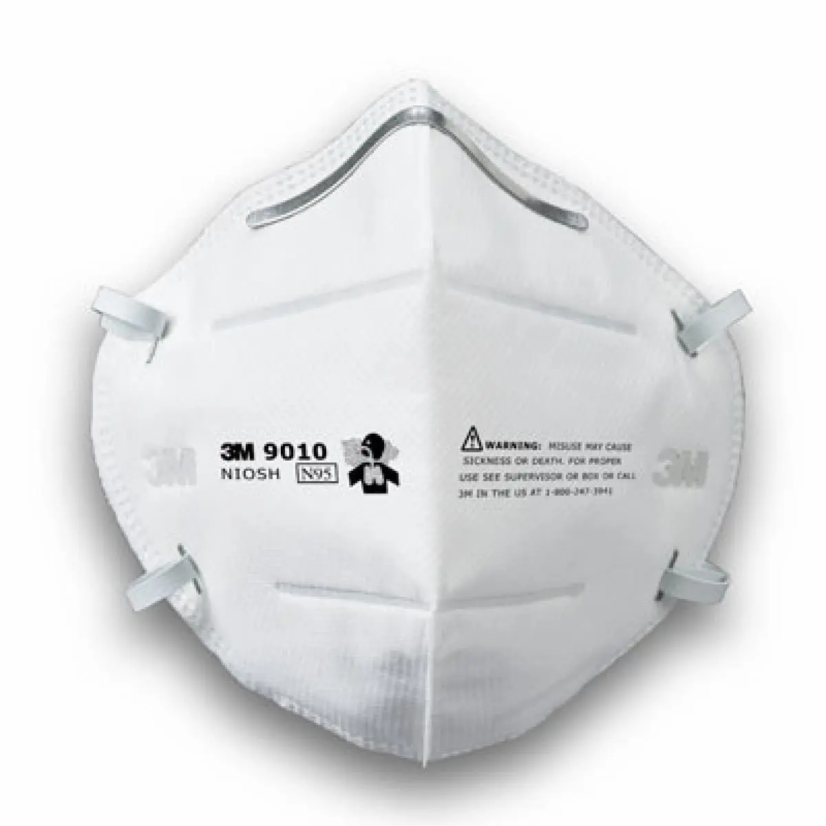 Respirador para Partículas 3M 9010, N95, 500/Caja