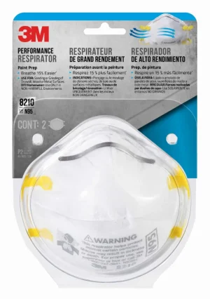 Respirador de Preparación para Pintura 3M, 2 Unidades/Paquete, 12 Paquetes/Caja