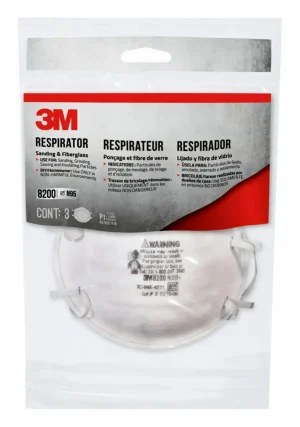 Respiradores Deesechables 3M 8200, 3 unidades