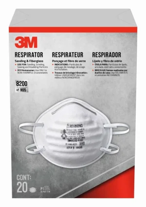 Respiradores Desechables 3M 8200, 20 unidades
