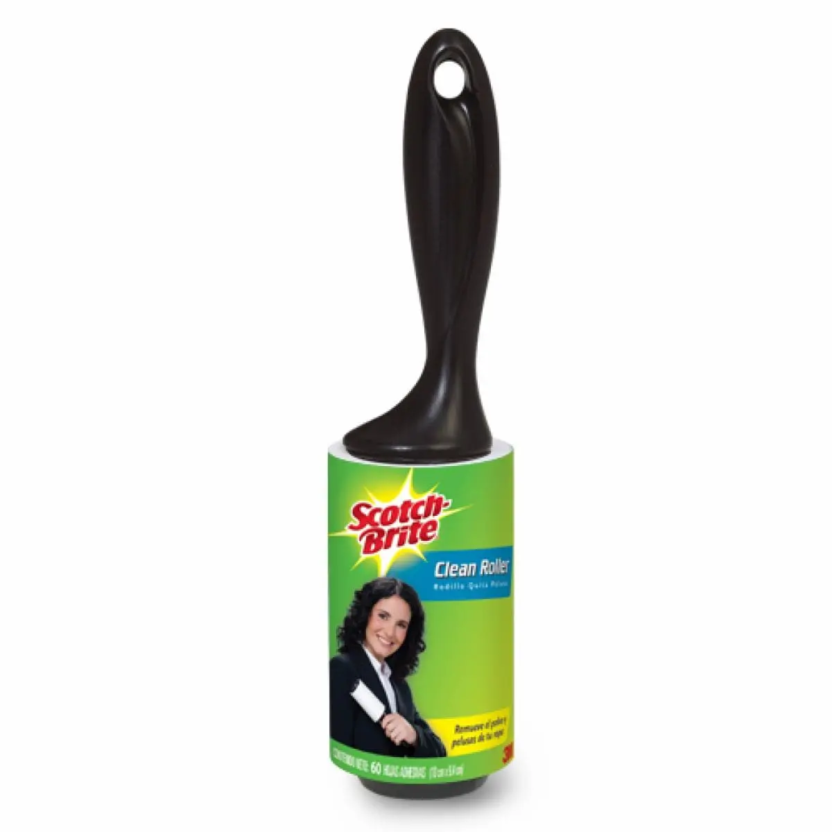 Rodillo Quita Pelos y Pelusas Scotch-Brite, 30 hojas desechables