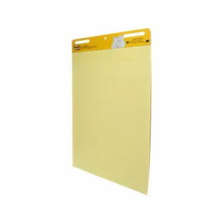 Rotafolio Portátil con Adhesivo Post-it, 30 Hojas Amarillas con Líneas, 63.5 cm x 76.2 cm