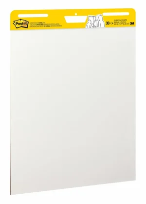 Rotafolio Post-it, 63.5 cm x 76.2 cm, Blanco, 30 Hojas/Bloc, 2 Blocs/Paquete