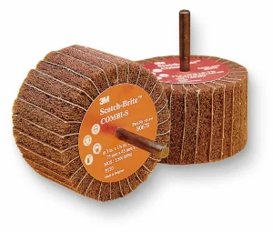Rueda Combi-S Scotch-Brite, P80, 3'' x 1-3/4'' x 1/4'', 10 por caja