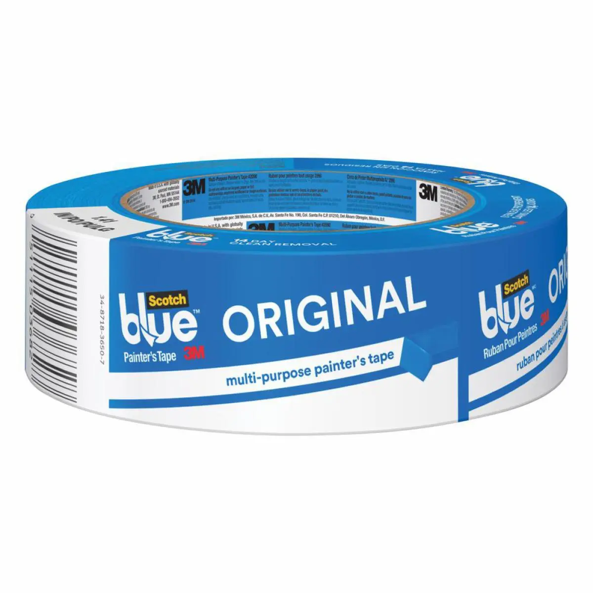 ScotchBlue la cinta original para pintores, 2090-36A, 36 mm x 54,8 m (1,41 in x 60 yd), 1 rollo por paquete