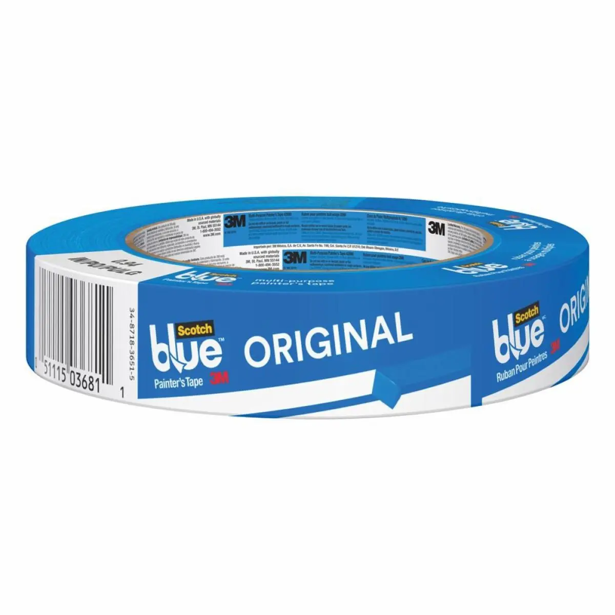 ScotchBlue la cinta original para pintores, 2090-24A, 24 mm x 54,8 m (0,94 in x 60 yd), 1 rollo por paquete