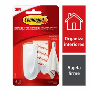 Sujetador Command con Resorte, Mediano, Blanco