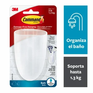 Sujetador de Rastrillos Command con Tiras Impermeables
