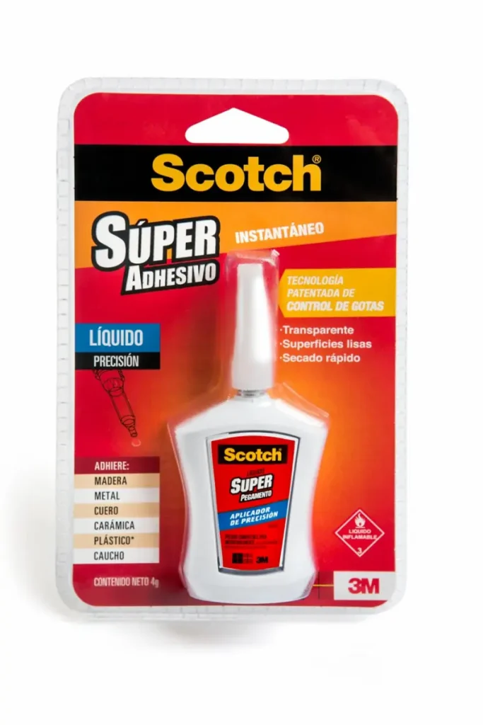 Super Adhesivo Líquido en Aplicador de Precisión Scotch®, botella control gota a gota, 4 grs